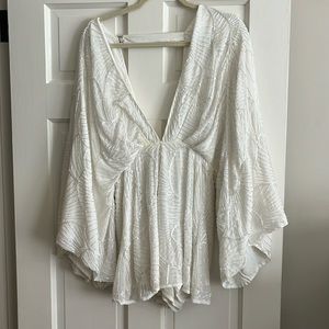 ASOS beaded embellished white romper . US Size 2
